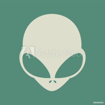 Picture of alien face icon